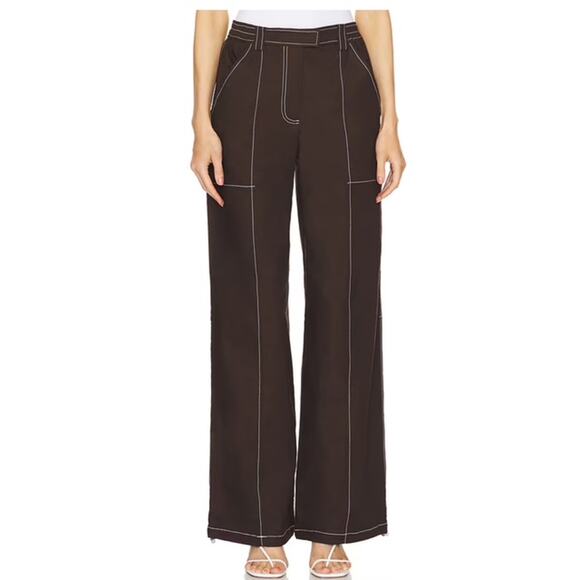 Jonathan Simkhai Brown Track Pants Elegant Design - Picture 4 of 6
